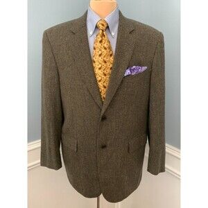 Tombolini Blazer Mens 42R Wool Cashmere Tweed Old Money Jacket Sportcoat